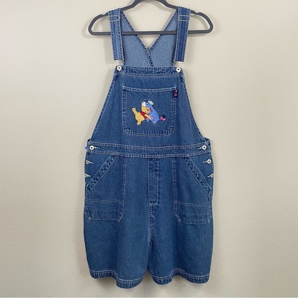 Disney Pants - Disney Sailor Winnie the Pooh & Eeyore Denim Overalls Size 20W